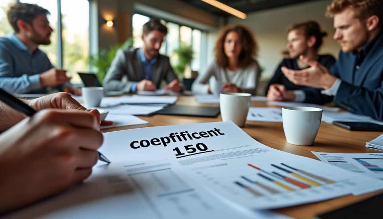 Illustration: Comprendre la notion et l’importance du coefficient 150 dans le monde professionnel