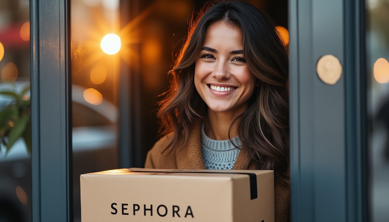 Sephora livraison : options rapides, points relais et suivi fiable
