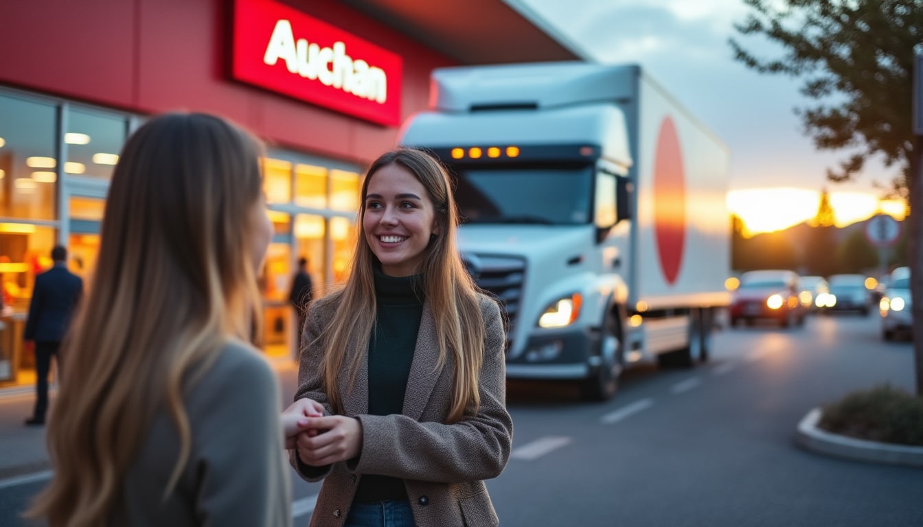 Illustration: Tout savoir sur le service de camion de location chez Auchan