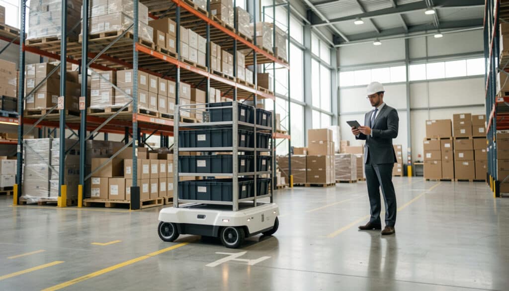 Robot mobile autonome en logistique : usages et ROI