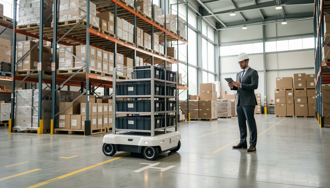 Robot mobile autonome en logistique : usages et ROI