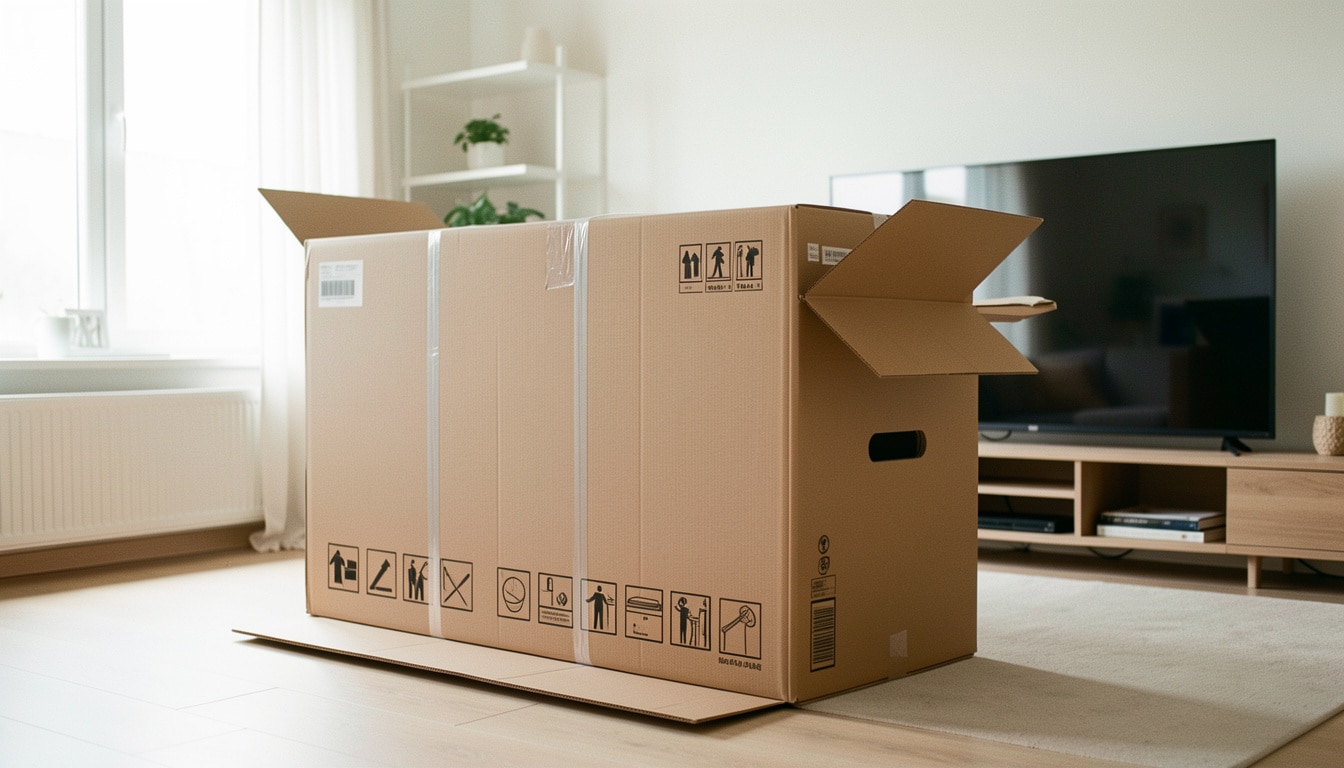 Carton pour TV 55 pouces : bien le choisir