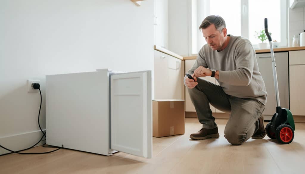 Frigo couché : combien de temps avant de le brancher ?