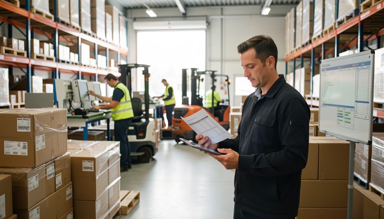 Salaire mensuel en logistique selon le poste occupé
