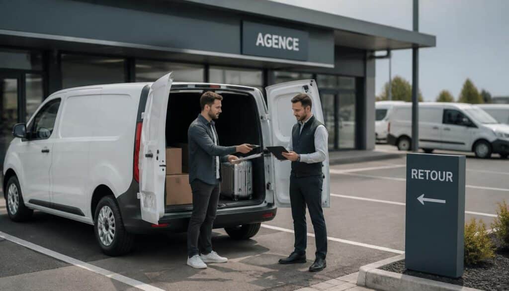 Location d’utilitaire avec retour dans une autre agence