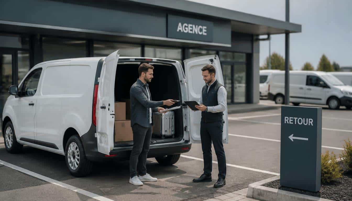 Location d’utilitaire avec retour dans une autre agence