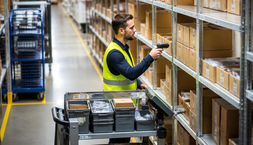 Poste de picking en entrepôt : mieux préparer les commandes